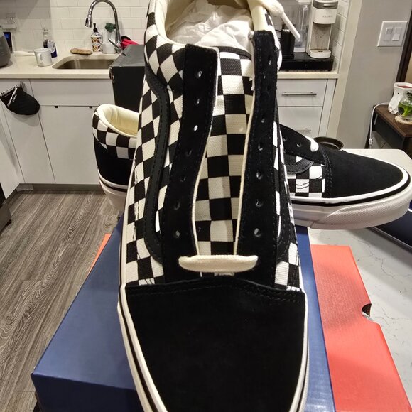 VANS LX Old Skool Men's Checkerboard VN000D56BZW Size 10 Shoes Sneakers NEW - Picture 2 of 16
